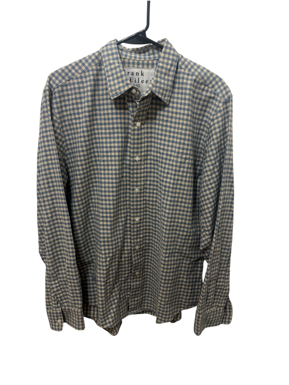 Frank & Eileen Men’s Finbar Button Up Long Sleeve Shirt Size Large